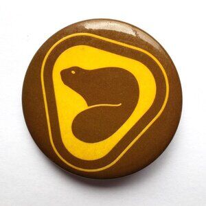 Parks Canada Heritage Conservation Beaver Pinback Button 1.75 in